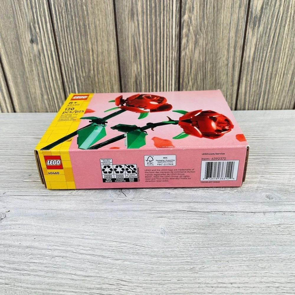 Valentines Day LEGO Flowers: Roses (40460) New Sealed